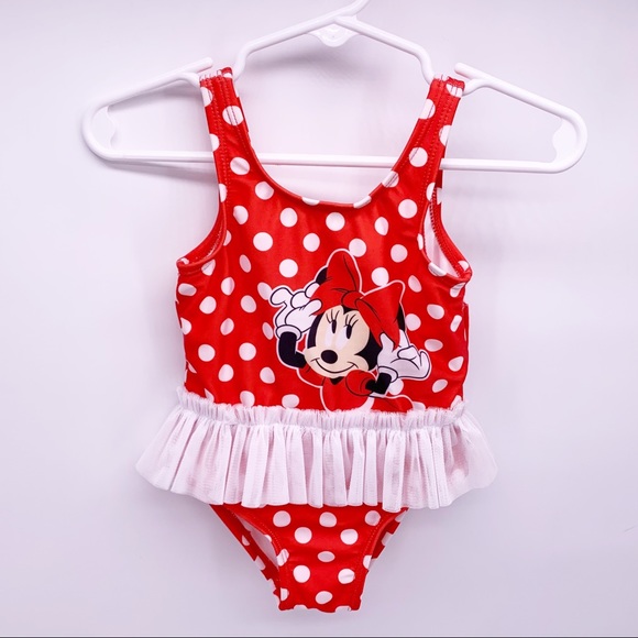 Disney Other - Disney Baby Minnie Mouse Tutu 1 Piece Bathing Suit